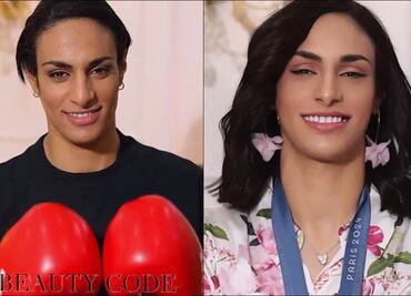 Imane Khelif muestra su lado "más femenino" en campaña de maquillaje