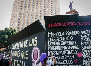 “No aceptaremos otro espacio”: Colectivos feministas insistirán en mantener la Glorieta de las Mujeres que Luchan