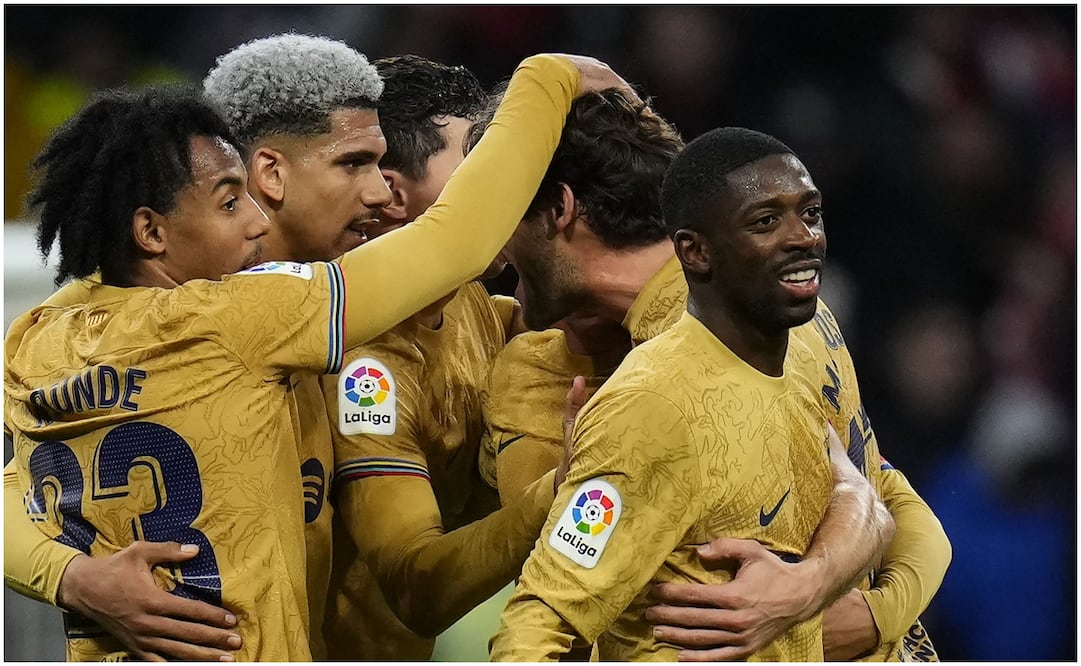 Ousmane Dembélé consiguió la única anotación del cotejo. FOTO: AP