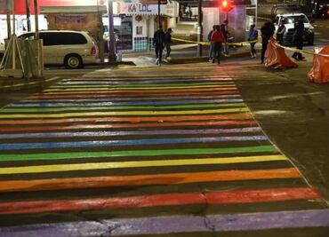 "Love is love": Calles de la alcaldía Benito Juárez se pintan con colores de la comunidad LGBTIQ+