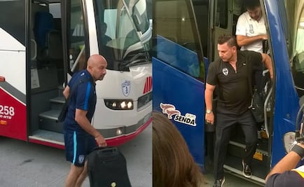 Monterrey y Pachuca arriban a la cancha de la Final