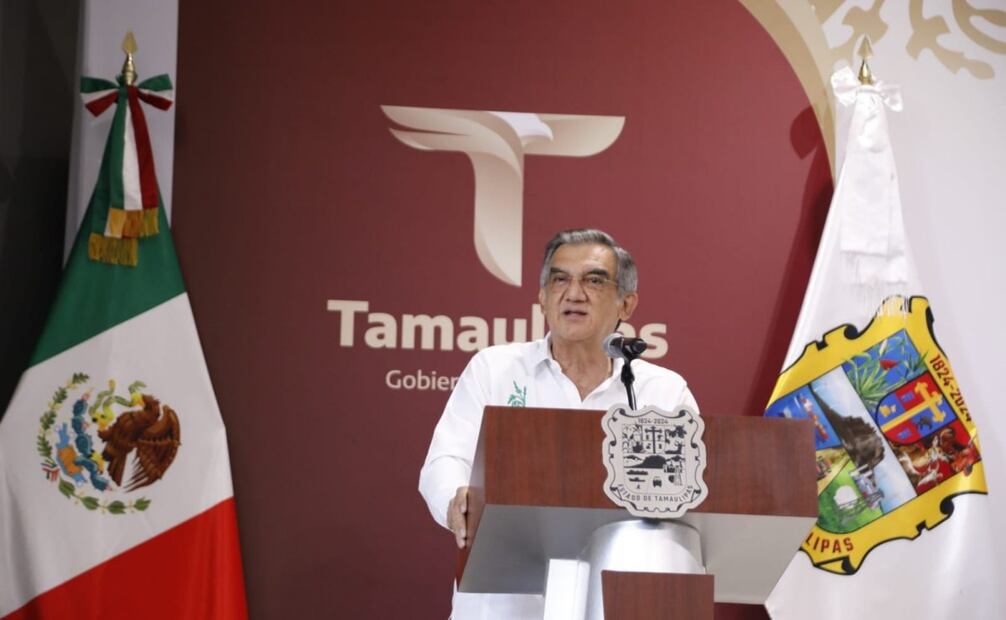 El gobernador Américo Villarreal inaugura gimnasio-auditorio en la Escuela Normal de Educadoras. Foto: Especial