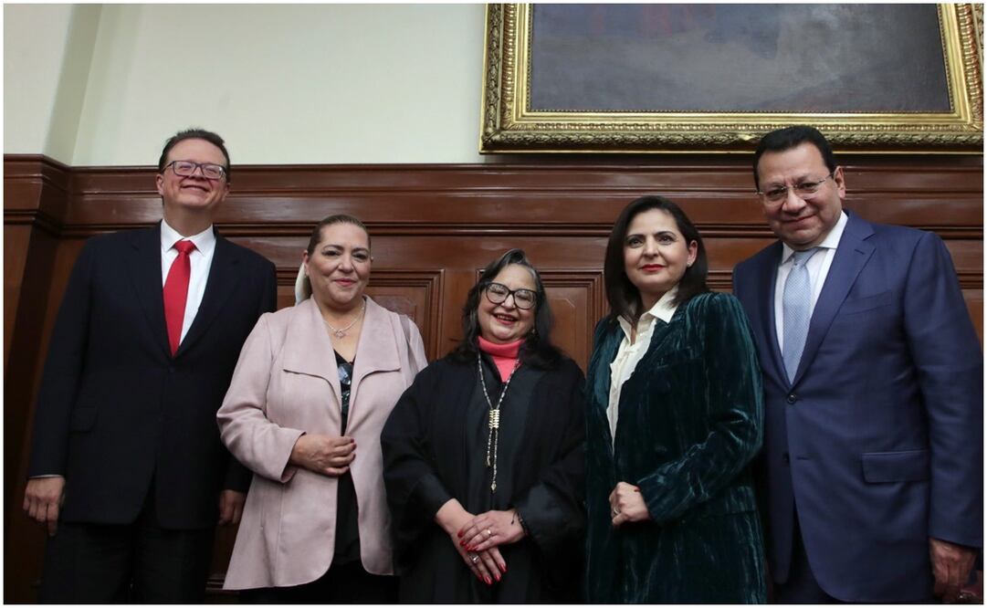 Felipe de la Mata, Norma Piña, Mónica Soto y Felipe Fuentes. Foto: @FFuentesBarrera