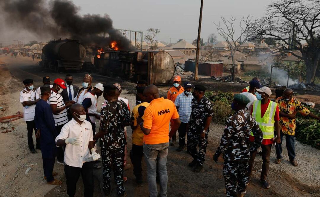 Aumenta a 86 el número de muertos por explosión de camión cisterna en Nigeria; hay 55 heridos, 19 de enero de 2025. Foto: Agencias
