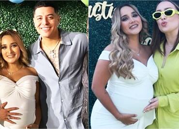 Daisy Anahy celebra su baby shower con Eduin Caz presente, pero se va temprano