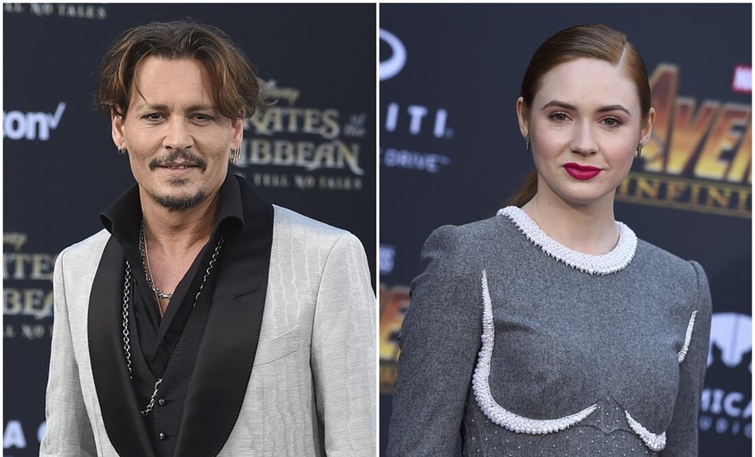 Johnny Depp y Karen Gillan. Foto: Archivo