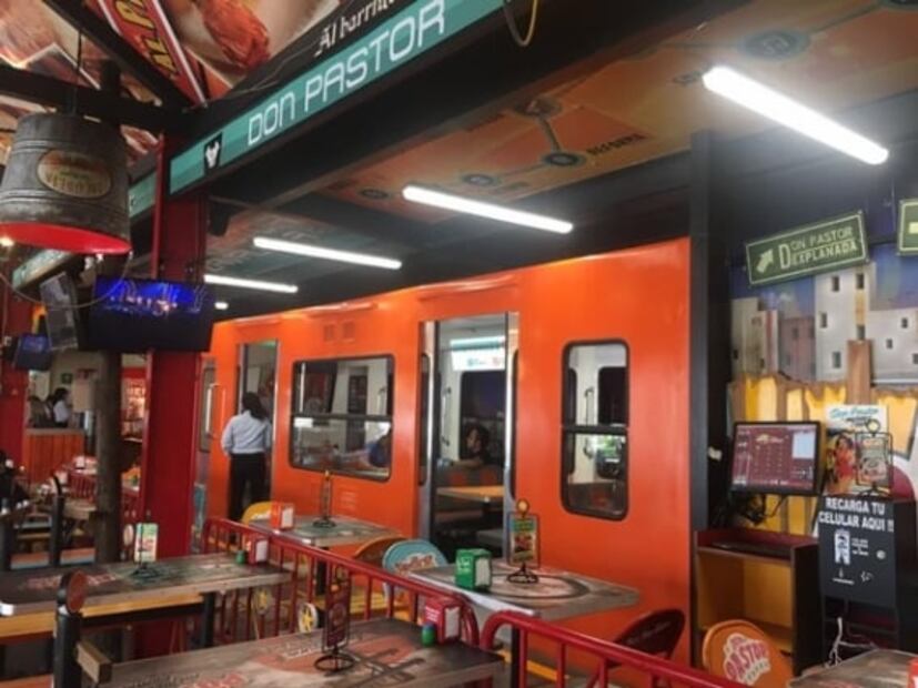 Don Pastor, una taquería con temática de metro