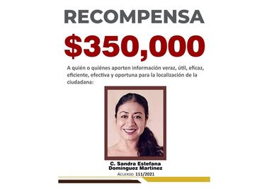 Oaxaca y Veracruz ofrecen recompensa por información de activista Sandra Domínguez; está desaparecida desde el 4 de octubre