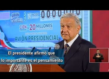Saludo de paz se puede hacer con la mente: AMLO