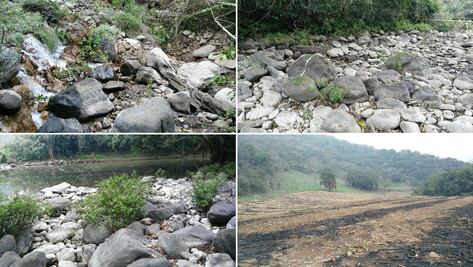 Socavón seca río en Veracruz en 48 horas