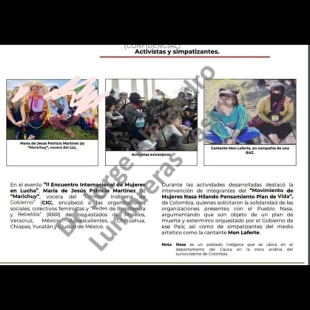 Ejército ubica a 15 grupos feministas y hasta a Mon Laferte: Guacamaya leaks