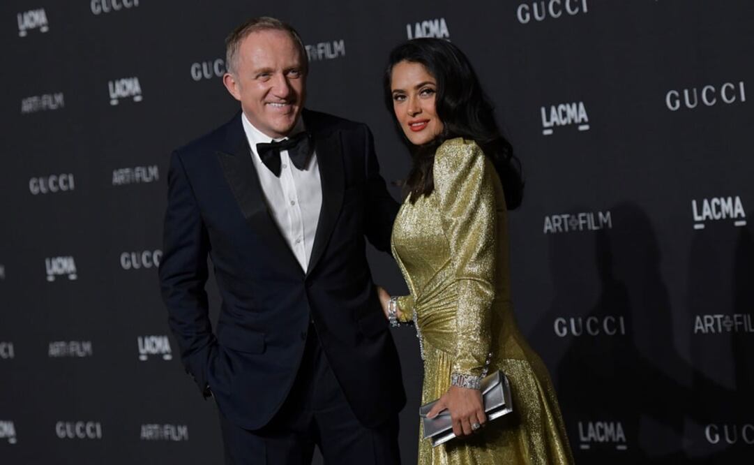 François-Henri Pinault y Salma Hayek. Foto: AFP