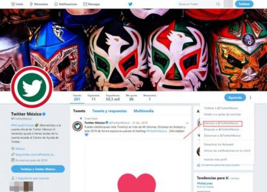 Cómo dejar de ver publicaciones en Twitter sin dar unfollow