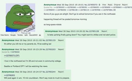 Analizan post en 4chan que “alertó” de ataque en Oregón