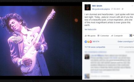 Will Smith habló con Prince un día antes de muerte