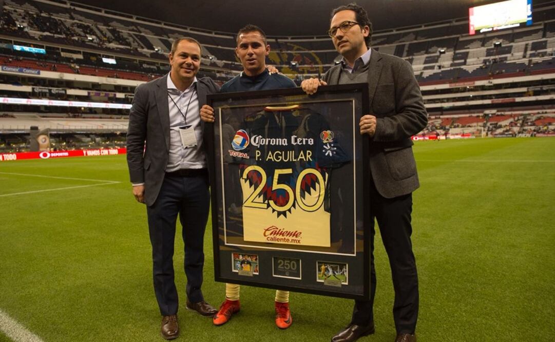 Twitter (@ClubAmerica) Paul Aguilar, jugador que cumplió 250 juegos con la camiseta del América