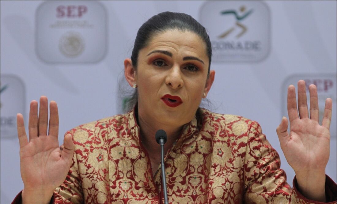 Ana Gabriela Guevara directora de la Comisión Nacional de Cultura Física y Deportes (Conade). Foto: EFE