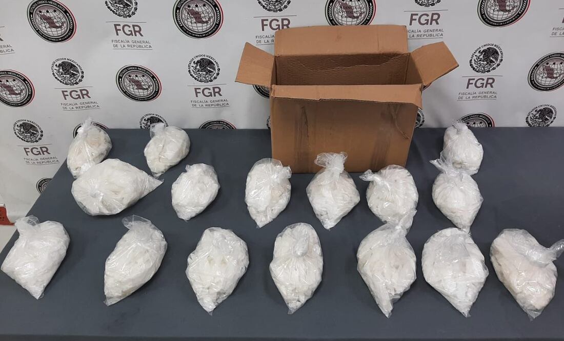 Detienen a un adulto y menor de edad con 10 Kilos de metanfetamina en Nuevo León. Foto: especial