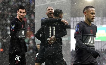 El PSG remontó al Saint-Etienne con tres asistencias de Messi; debutó Sergio Ramos y Neymar se fue lesionado