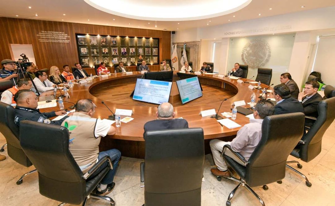 Atizapán de Zaragoza activa sesión permanente de Protección Civil ante temporada de lluvias. Foto: Especial.