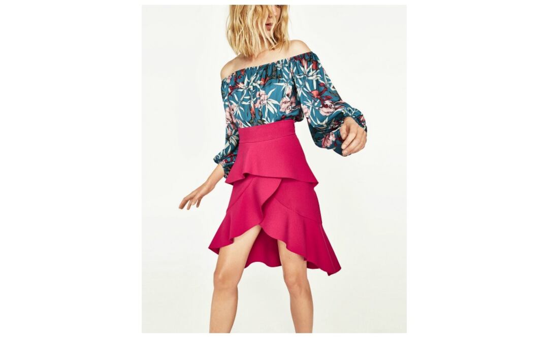 Body estampado tropical. Zara $699