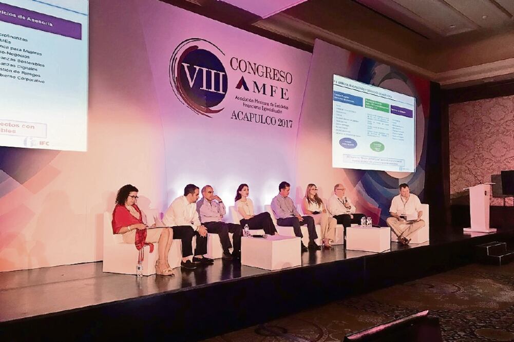 Aspectos del Congreso Anual de la Asociación Mexicana de Entidades Financieras Especializadas. (CORTESÍA AMFE)