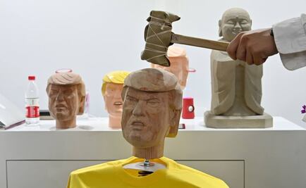 Golpean “cabeza” de Trump para aliviar el estrés en China