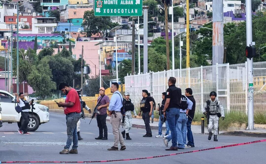 El líder de la Confederación Joven de México en Oaxaca fue asesinado en inmediaciones del Parque del Amor (08/07/2025). Foto: Edwin Hernández / EL UNIVERSAL