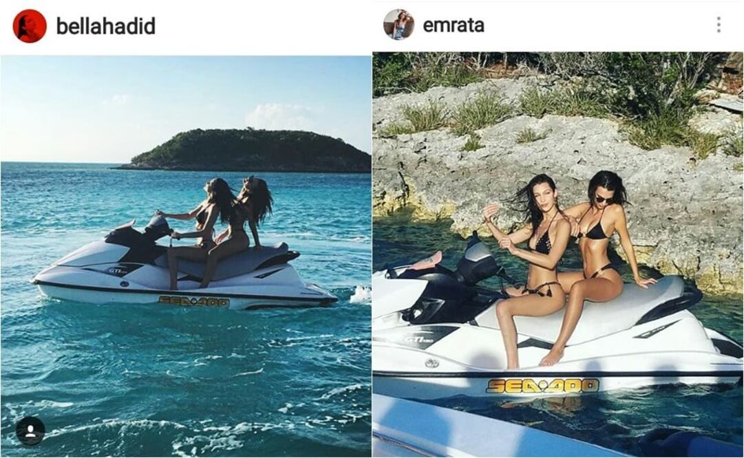 Bella Hadid y Emily Ratajkowski derrochan sensualidad en Jet Ski