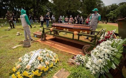 Muertes por Covid-19 se mantienen al alza en Brasil; país supera las 330 mil