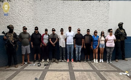 Detienen a 12 presuntos integrantes de célula delictiva en GAM; les aseguran armas, droga y objetos robados