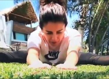 Paola Espinosa, maestra de educación física en clases a distancia