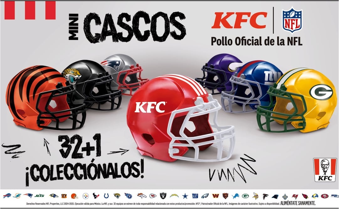 Los cascos coleccionables de la NFL. FOTO: CORTESÍA