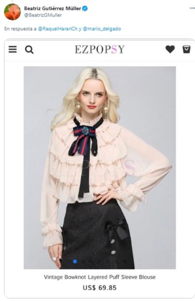 Beatriz Gutiérrez Müller aclara precio de blusa usada en mensaje navideño