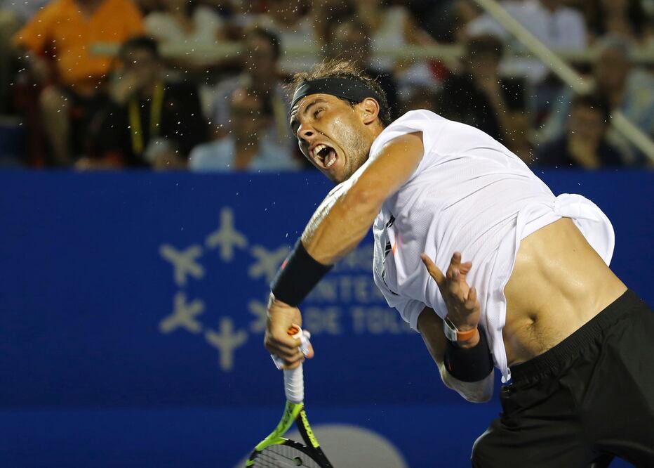 AP. Rafa Nadal durante su participación en el Abierto Mexicano de Tenis 