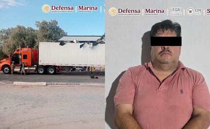 Interceptan tractocamión que transportaba mil 201 paquetes de cocaína en Sonora; detienen al conductor 