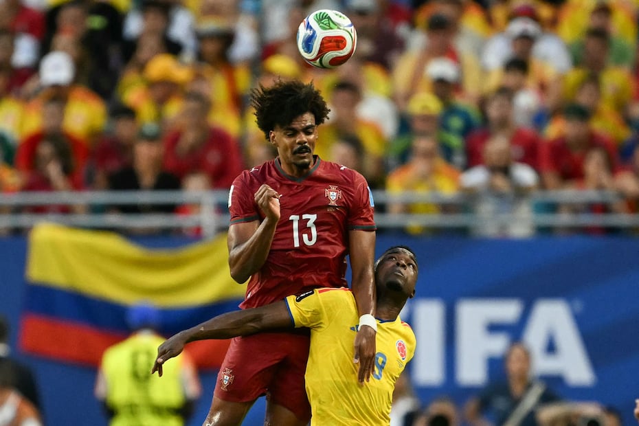 Colombia y Portugal en partido, durante la tercera fecha de la Fase de Grupos del Mundial de 2026 - Foto: AFP