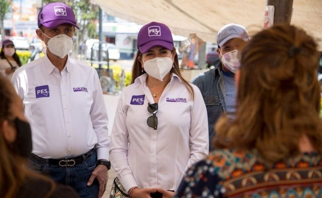 Flor Kiwan Altamirano, candidata a la alcaldía de Ciudad Neza por el Partido Encuentro Social. Foto: Especial 