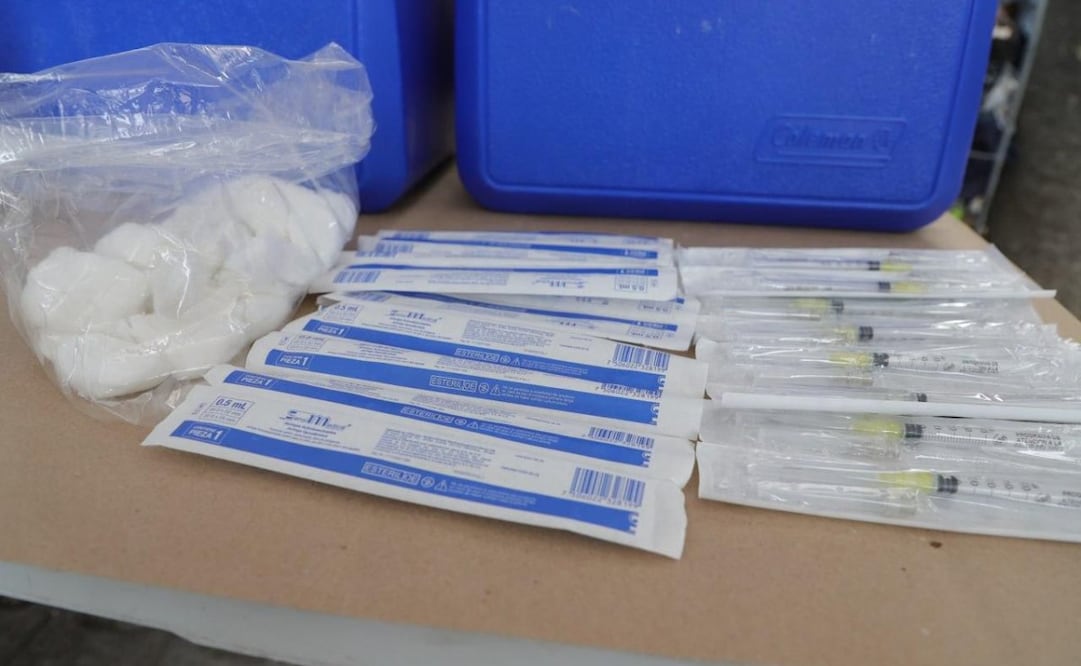 Aplican vacunas contra el sarampión en la alcaldía Álvaro Obregón (21/12/2025). Foto: Especial