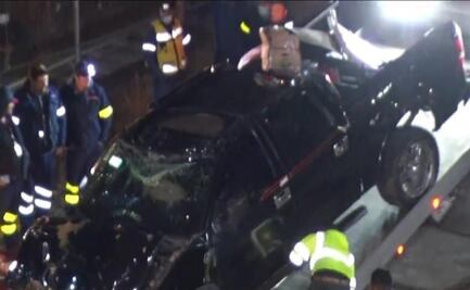 Autoridades de Tlalnepantla buscan a tripulantes posiblemente lesionados de camioneta volcada en Tren Suburbano