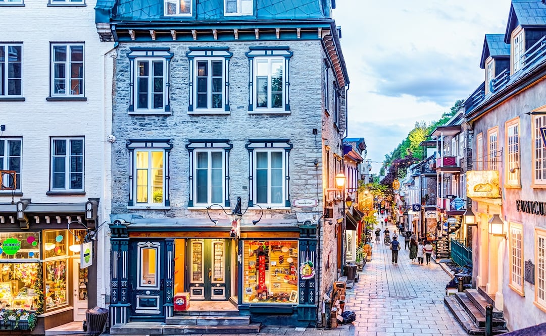 Petit Champlain, una de las zonas más encantadoras de la ciudad de Quebec. Foto: iStock 