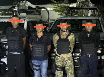 Detienen a cuatro por portación de armas y drogas en Tabasco; les decomisan 200 envoltorios con marihuana