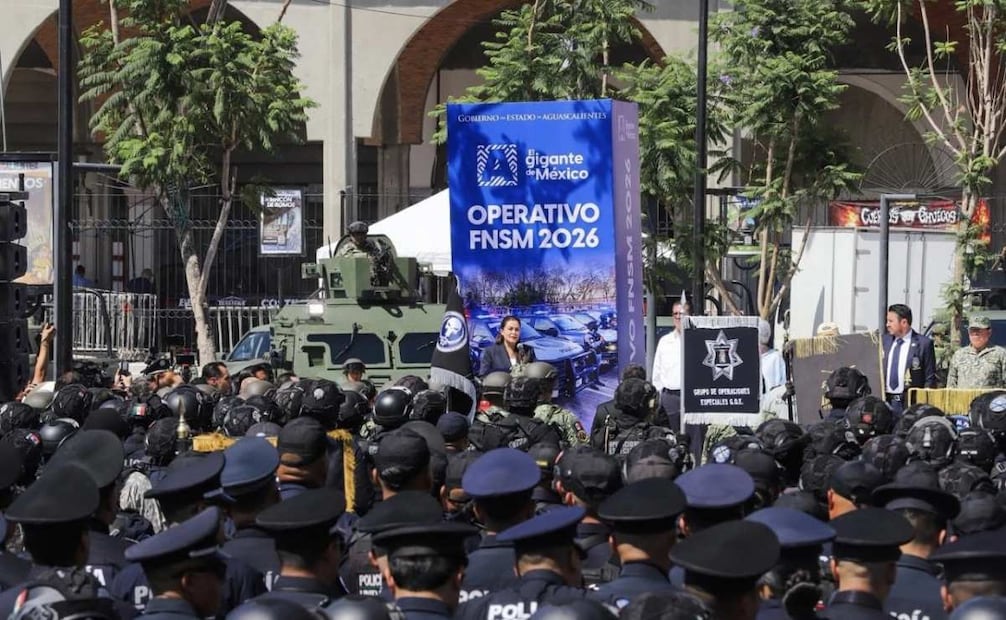 Gobierno de Aguascalientes blinda Feria de San Marcos; despliega drones, helicópteros y 2 mil 600 militares.
Foto: Especial.