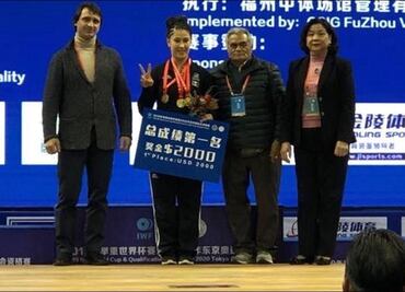 Mexicana triunfa en el extranjero durante Mundial de Pesas