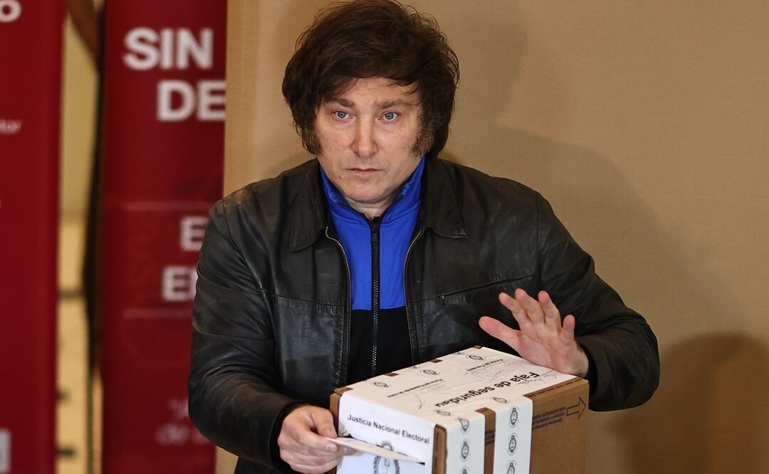 El candidato de La Libertad Avanza (ultraderecha) a la Presidencia de Argentina, Javier Milei. Foto: EFE
