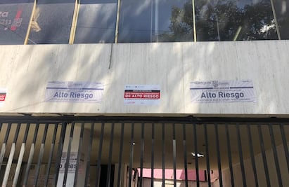 Tras sismo, colocan sellos de "alto riesgo" a inmueble de la colonia Doctores
