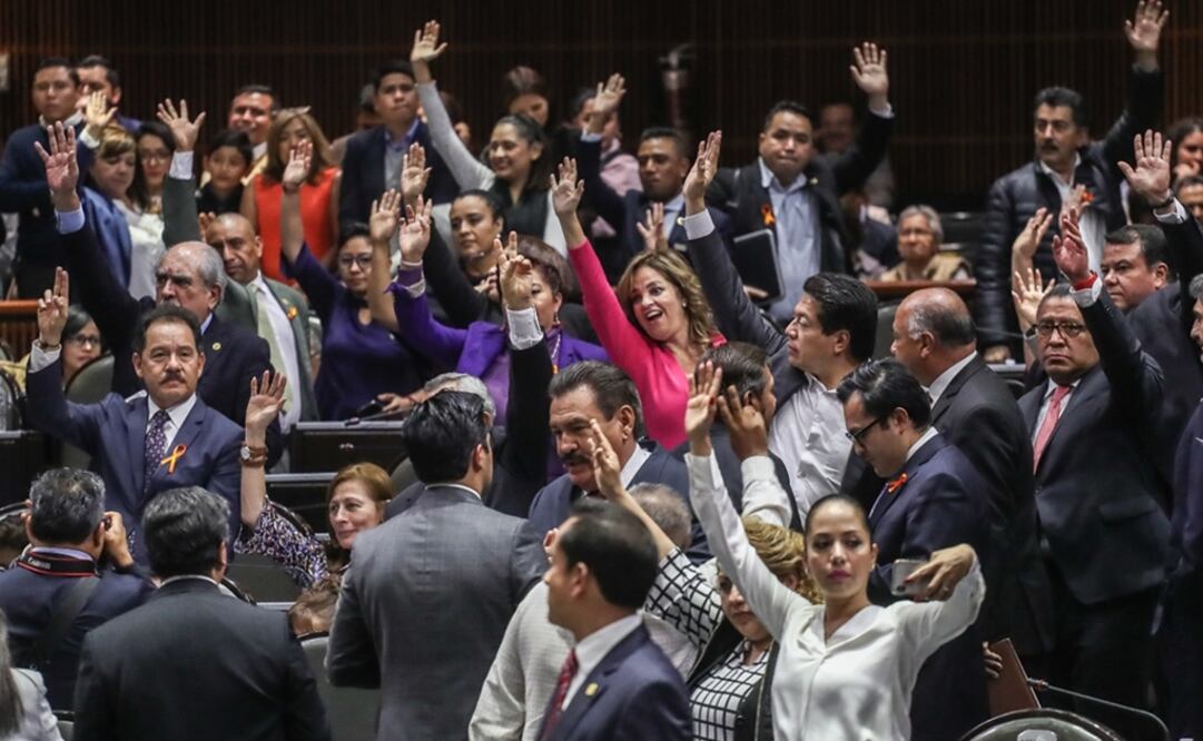 El pleno de la Cámara de Diputados aprobó la reforma constitucional con 469 votos a favor. Foto: Germán Espinosa