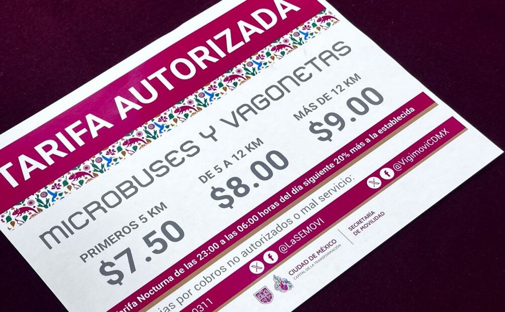 Choferes deberán exhibir cartel oficial para aplicar nuevo aumento en transporte concesionado. Foto: Osmar Álvarado