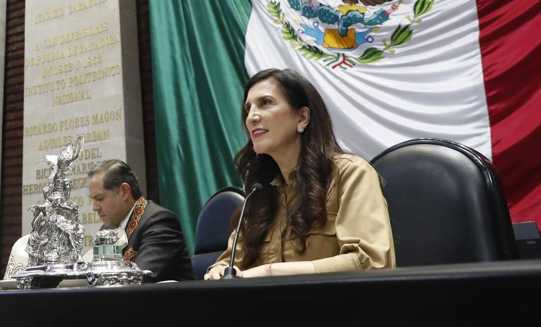 Kenia López Rabadán, presidenta de la Mesa Directiva de la Cámara de Diputados. Foto: Especial