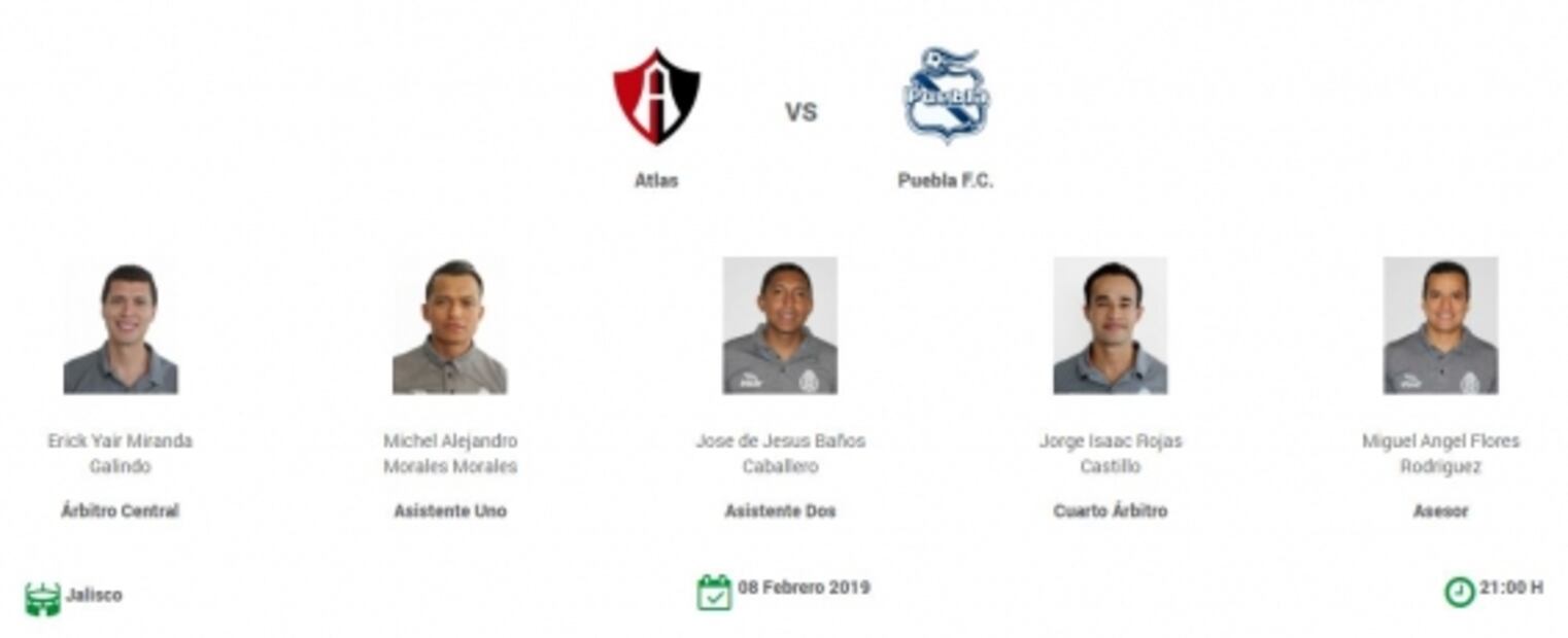 Lista la designación arbitral para la jornada 6 del Clausura 2019 